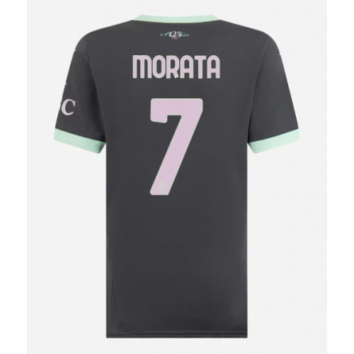 Fotballdrakt Dame AC Milan Alvaro Morata #7 Tredjedrakt 2024-25 Kortermet